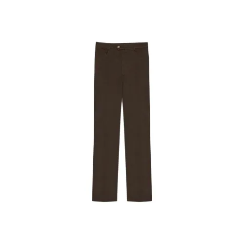 SAINT LAURENT Mid-Rise Straight Leg Pants