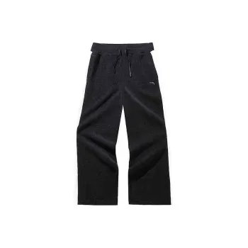 Anta Comprehensive Training Collection Sports Lifestyle Collection Casual Pants Women's Basic Black/Papyrus White