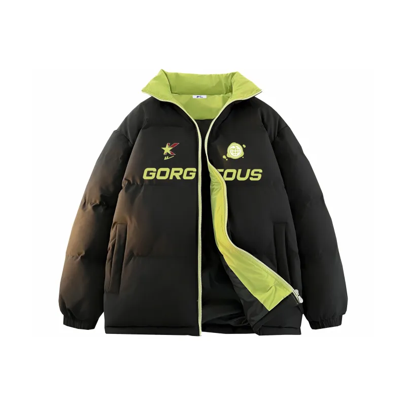 Warrior Ride The Wind And Waves Series Puffer Jacket Unisex-4