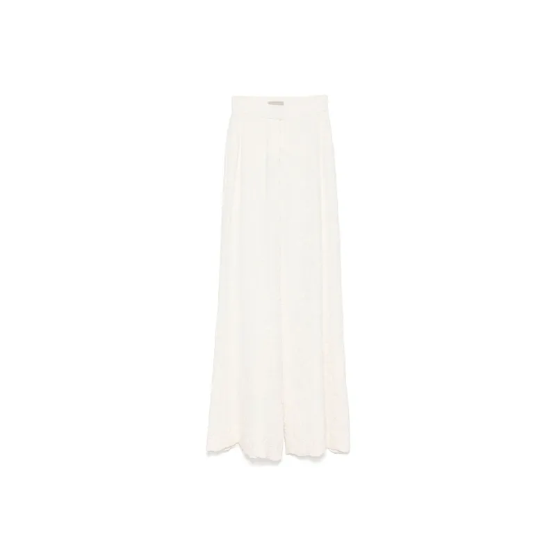ELIE SAAB Embroidered Flared Trousers-0