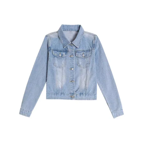 LWLG Denim Jacket Women's Light Blue
