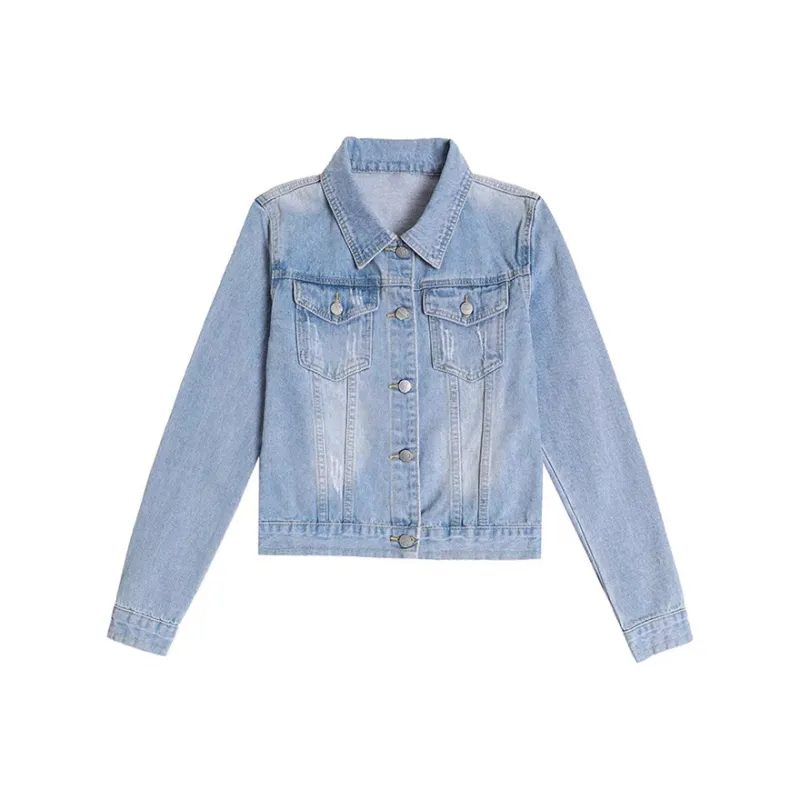 LWLG Denim Jacket Women's Light Blue-0