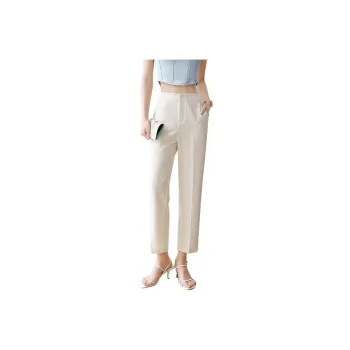 Mo Han Yi Mei Casual Pants Women's Beige Apricot