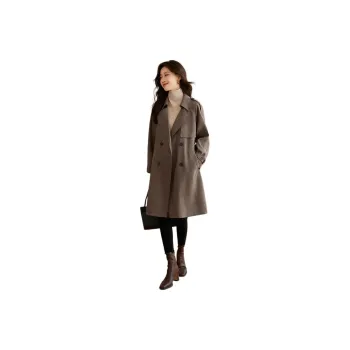 Mo Han Yi Mei Trench Coat Women's Khaki