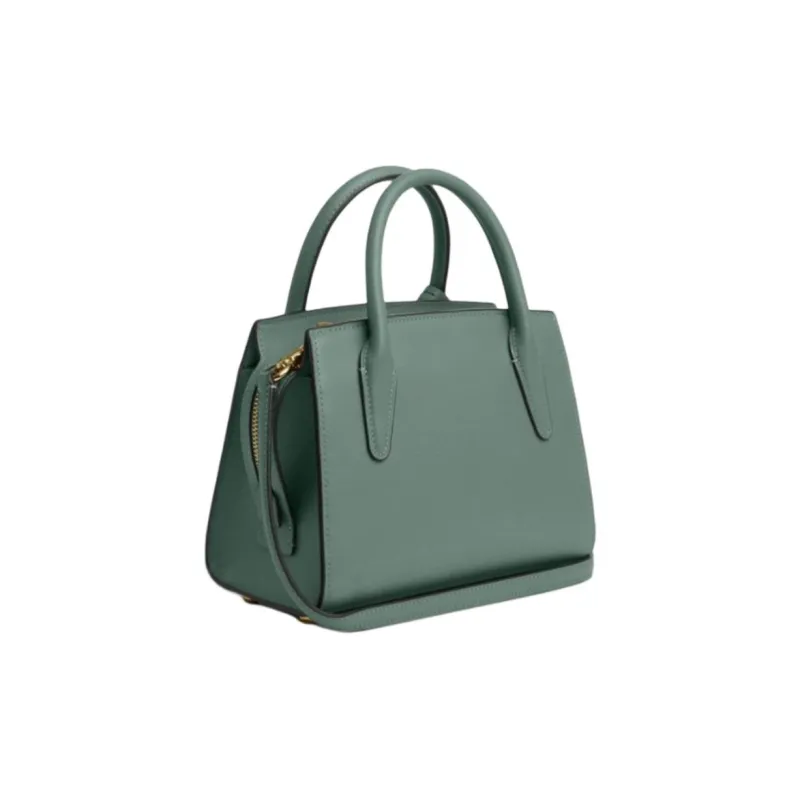 COACH Andrea Calfskin Shoulder Bag, Crossbody Bag, Handbag Women's Green-1