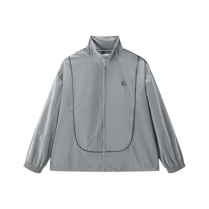 LEDIN Cropped Coat Women's Silver Candle Gray-0