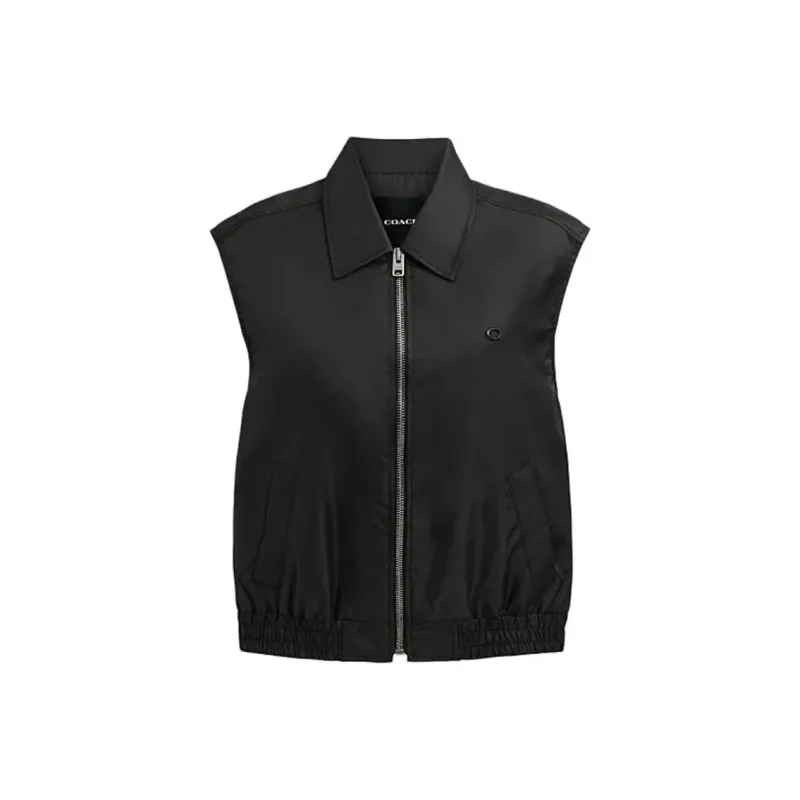 COACH Vests Women's Black-0