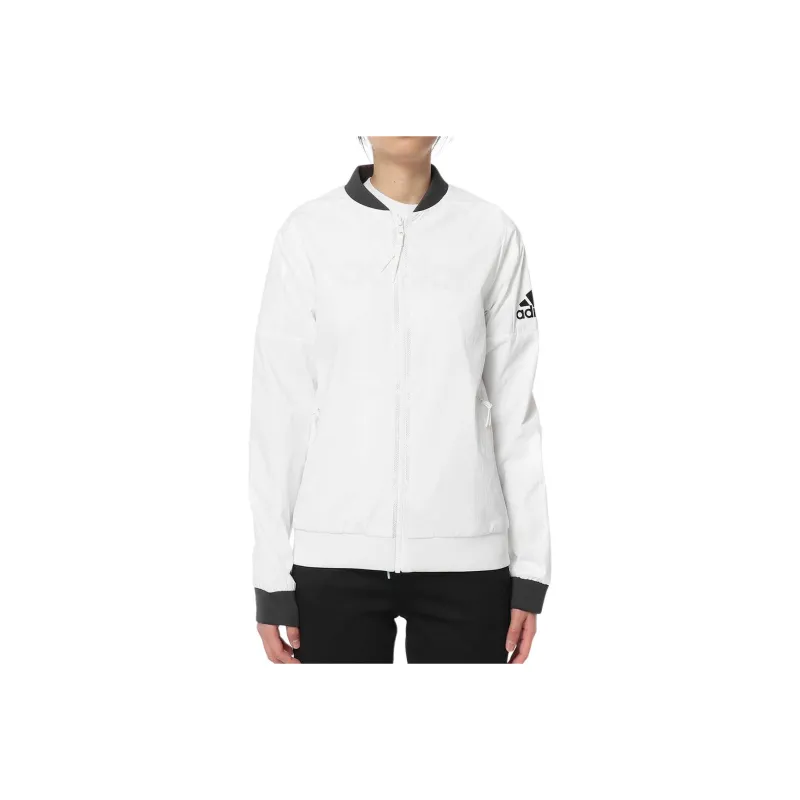 Adidas Baseball Jacket Women's White-0