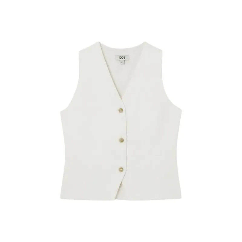 COS Vests Women's Ivory-0