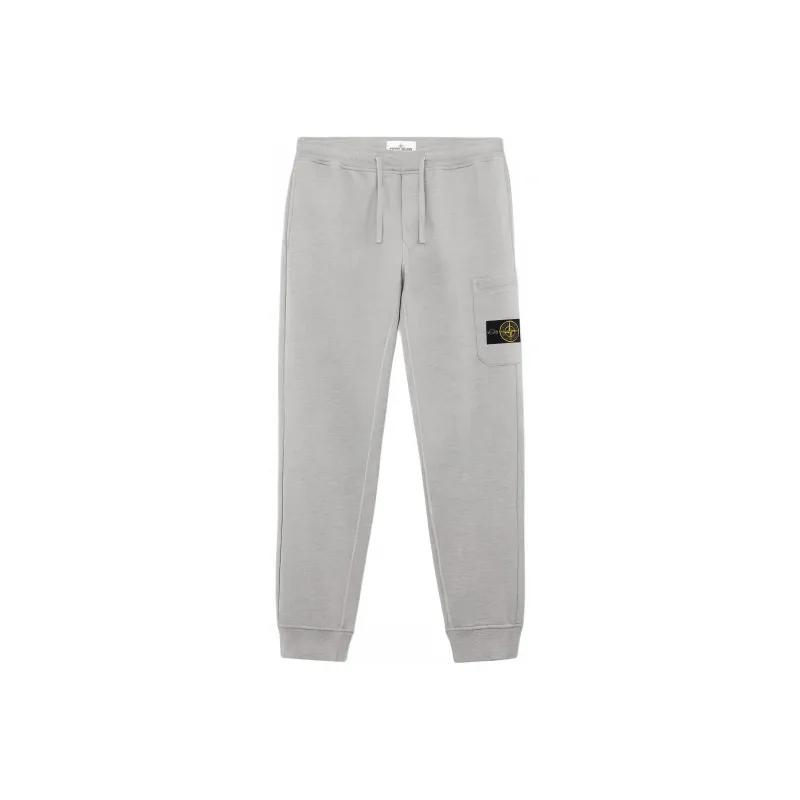 STONE ISLAND Compass badge Mélange Tapered Trousers-0