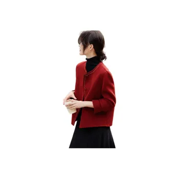 XWI Coats Women's Burgundy