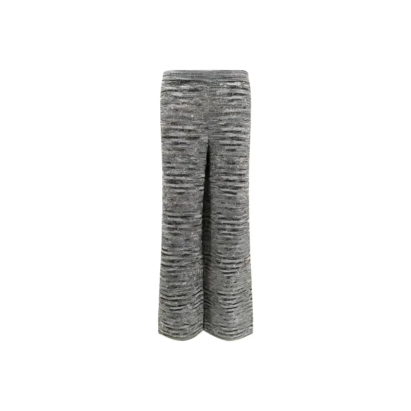MISSONI Sequin Embellished Flared Knitted Trousers-0
