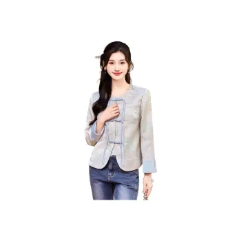 Like The Age Of Water Velvet feel Coat Women's Blue