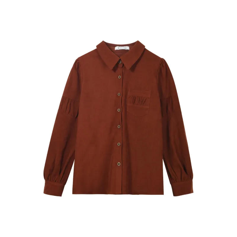 MISHOW Vest Women's Vintage Red Coffee-0