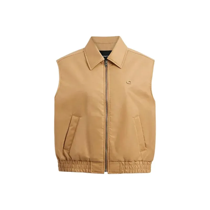 COACH Vests Women's Khaki-0
