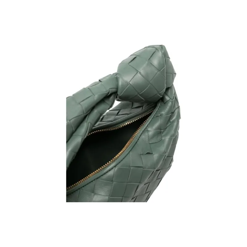 Bottega Veneta JODIE Gold Tone Lock Dumpling Bag Handbag Women's Aloe Vera Color-2