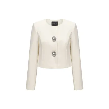 NANA JACQUELINE Cropped Coats Women's Ecru