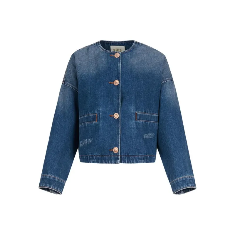 HAZZYS Denim Jacket Women's Blue-0