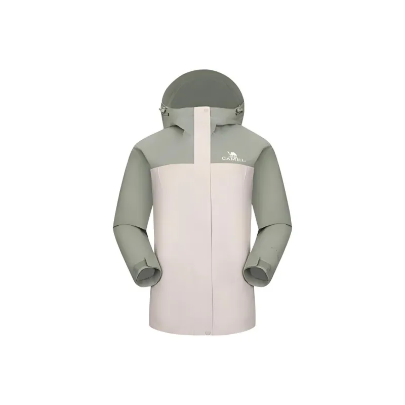 CAMEL Water-Resistant Windproof Breathable Wear-Resistant Warm Cold-Resistant Rainproof Windbreaker Jacket Women's-1