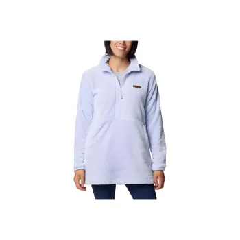 Columbia Fire Side™ Quarter Zip II Velvet-feel Coat Women's Light Blue