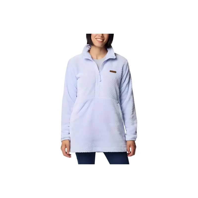 Columbia Fire Side™ Quarter Zip II Velvet-feel Coat Women's Light Blue-0