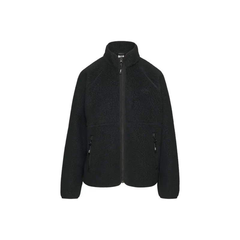 ARITZIA Tna Polartec® Thermal Pro® Mockneck Hip Zip-Up Velvet-feel Coat Women's Black-0