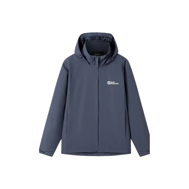 Jack Wolfskin Outdoor Hiking Waterproof And Windproof Windbreaker Jacket Women's-8
