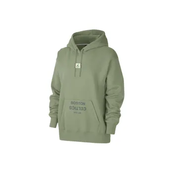 JORDAN Boston Celtics Flight Fleece Women's JORDAN Nba Satin Lined Pullover Hoodie