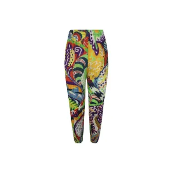 PLEATS PLEASE ISSEY MIYAKE Snowrunner Graphic print Pleated Trousers