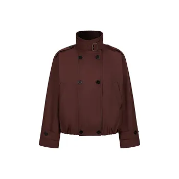 JZ. ANNAKRO Trench Coat Women's Maroon