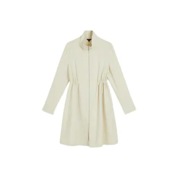 Yiner Trench Coat Women's Light Yellow Green