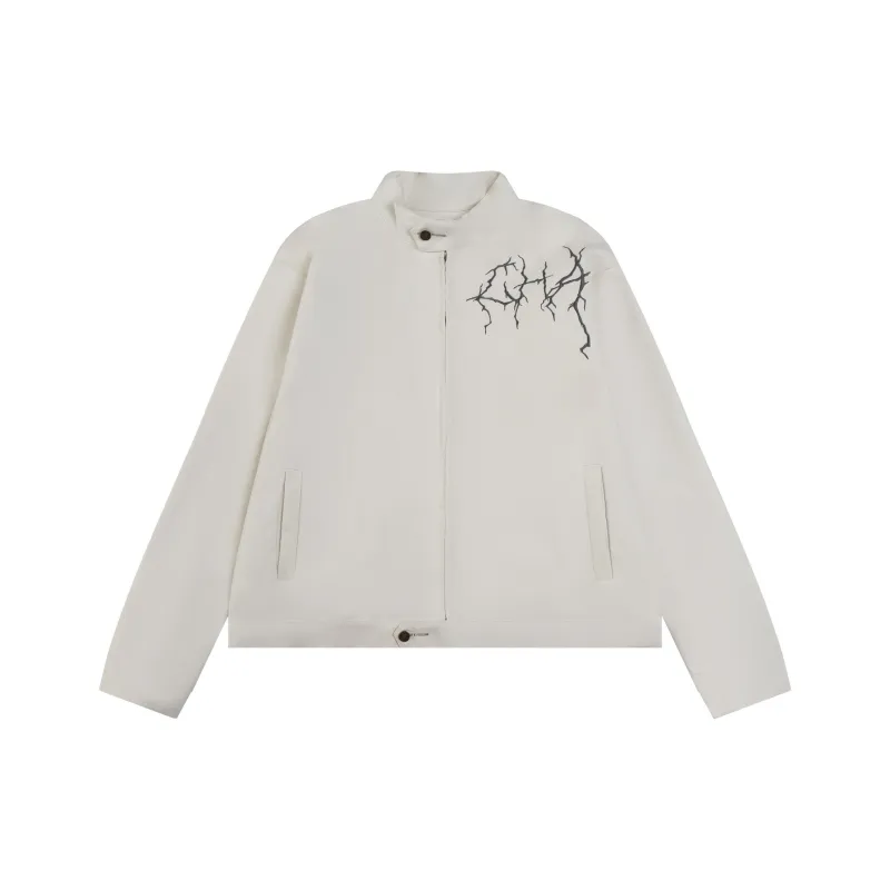 VINMUK Leather Jacket Unisex White-0