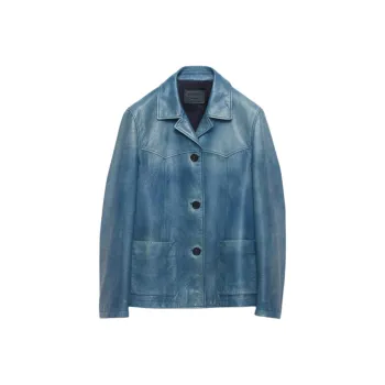 PRADA Washed Leather Jacket