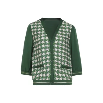 QIAOWANNI Cropped Coat Women's Forest Green