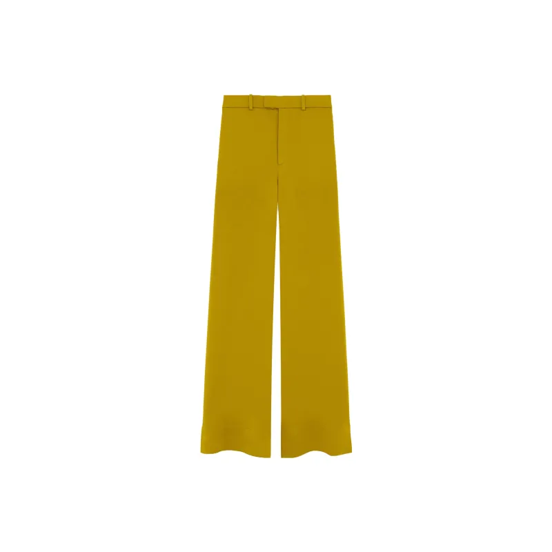 SAINT LAURENT High Waist Wide Leg Pants-0