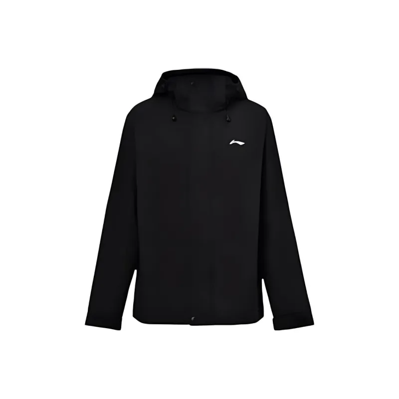 LiNing Windproof Abrasion Resistant Thermal Windbreaker Jacket Women's Black-0