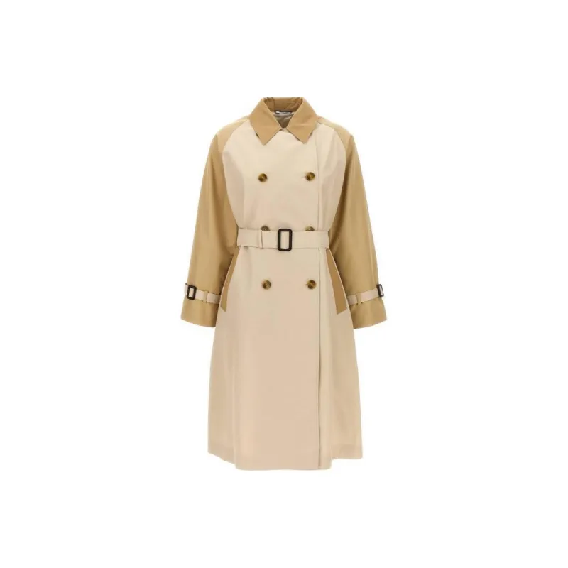 WEEKEND MaxMara Double-Breasted Reversible Trench Coat-0