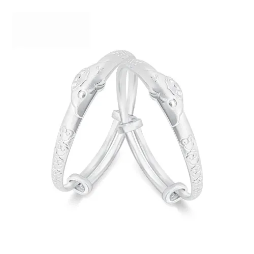 Bear Silversmith 999 Fine Silver Sterling Silver Bangle Kids'