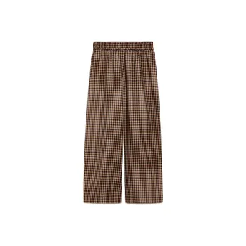 WEEKEND MaxMara Ebe Checked Wide Leg Trousers