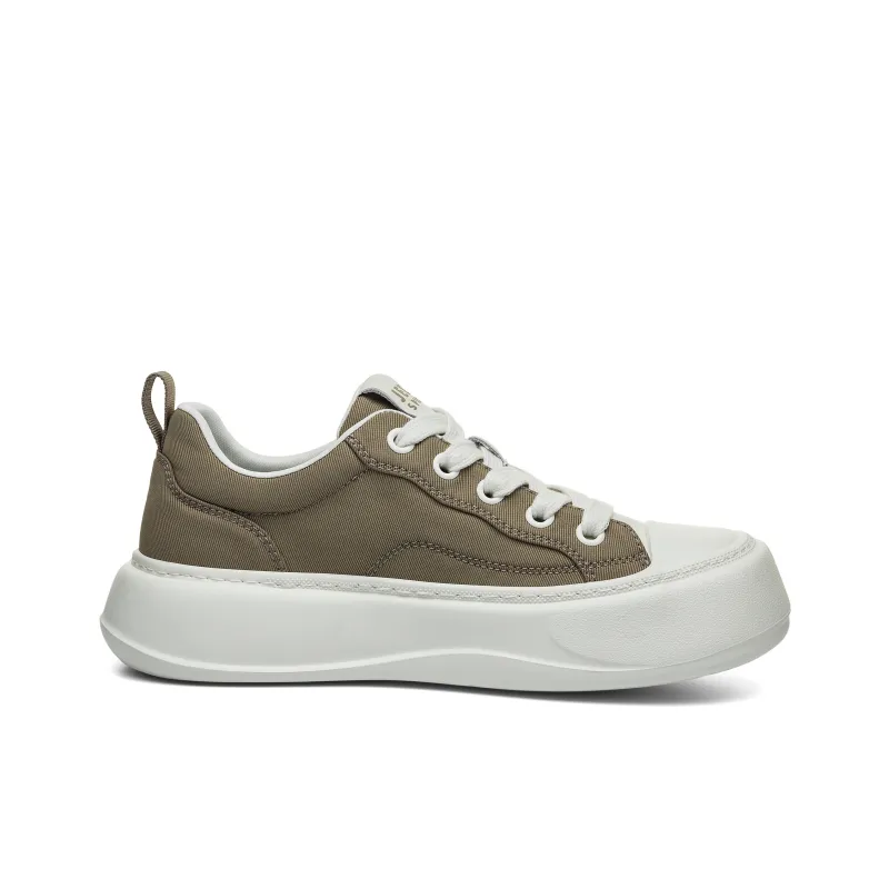 JEEP SPIRIT Canvas Shoes Men Low Top Moon Dust Gray-1