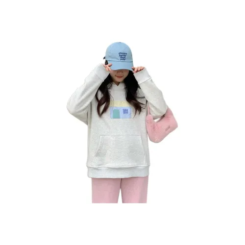 WUPODAMANVZHUANG Sweatshirt Women's Plain Gray