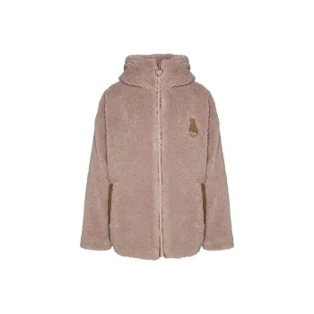 BARBOUR FW24 Amber Fleece Puffer Jacket Women's Beige