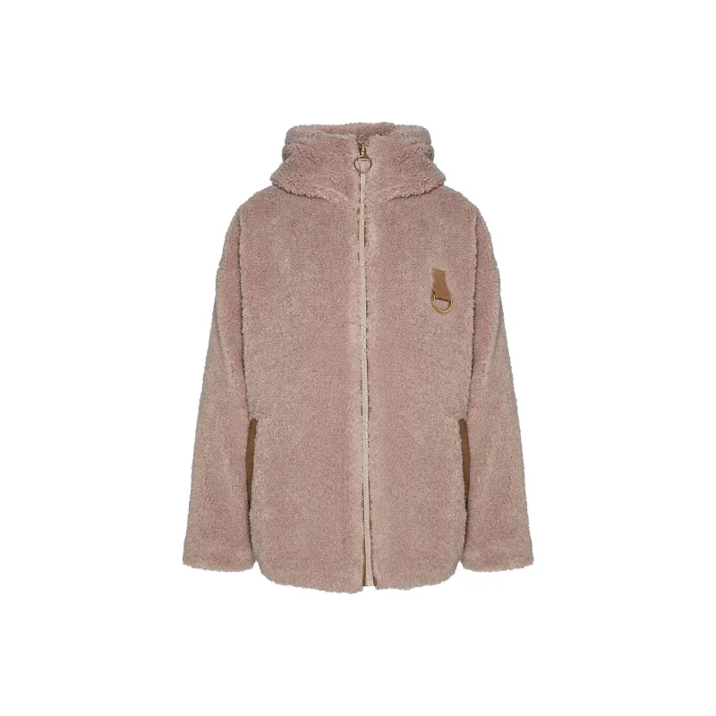 BARBOUR FW24 Amber Fleece Puffer Jacket Women's Beige-0