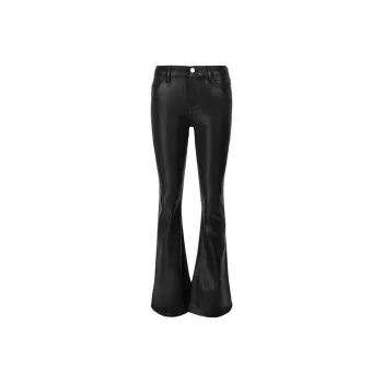 FRAME Le Crop Button up Flared Jeans