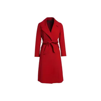 QIAOWANNI Coats Women's Gemstone Red