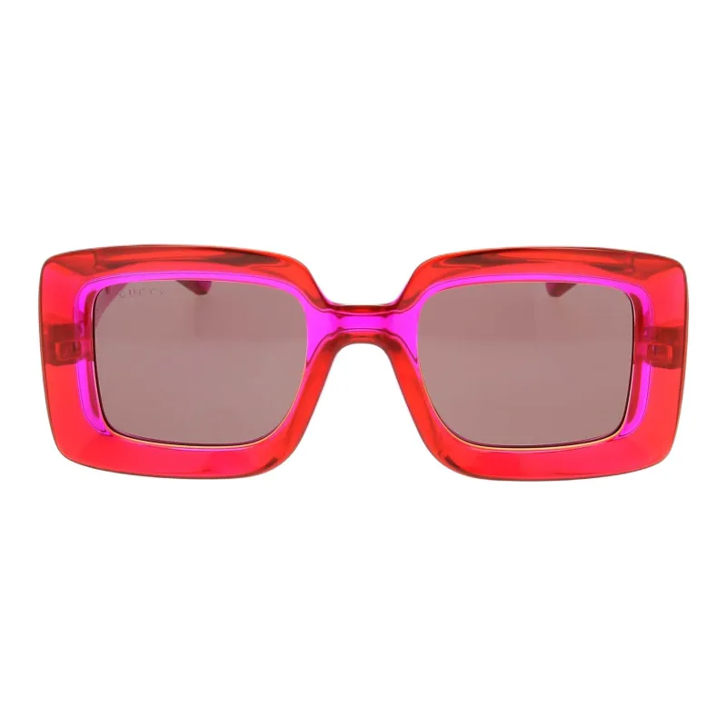 GUCCI Injection Molded Plastic Square Sunglasses Women's Purple-0