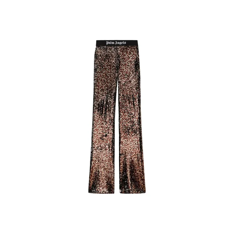 PALM ANGELS Sequin Embellished Flared Pants-0