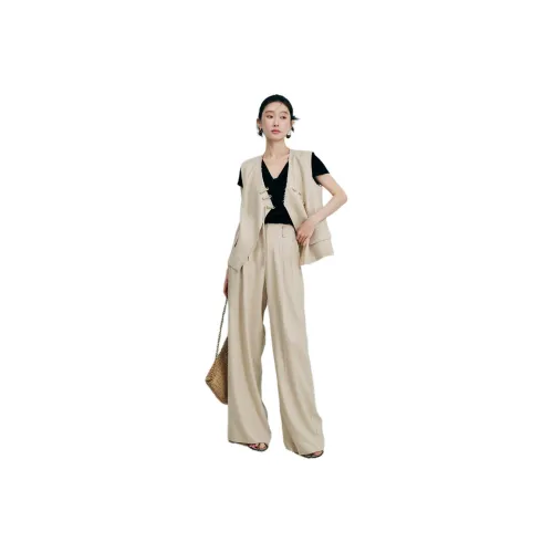 SHUXI Casual Pants Women's Egg Wine