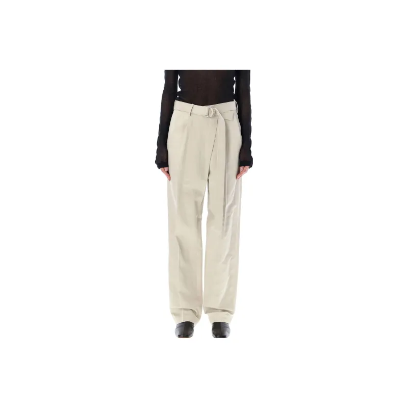 Helmut Lang Casual Pants Women's Linen Beige-0