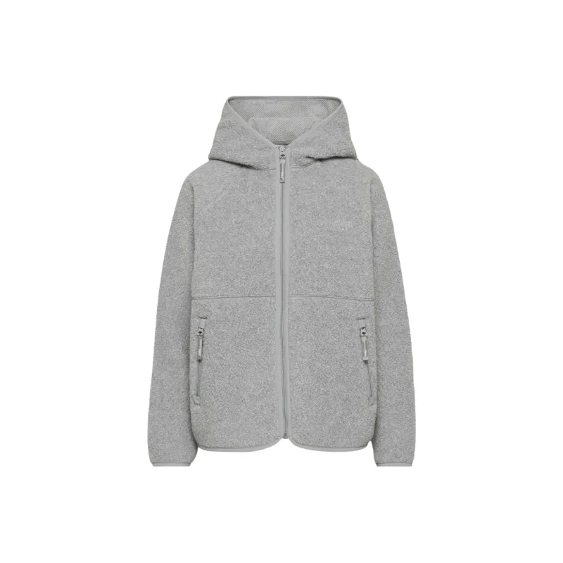 ARITZIA Tna Polartec Thermal Pro Hooded Zip Hoodie Velvet-feel Coat Women's Heather Athletic Grey/Heather Gray-0